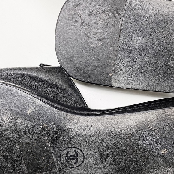 SOLD CHANEL Cambon CC Black calfskin leather 36 - Picture 6 of 7